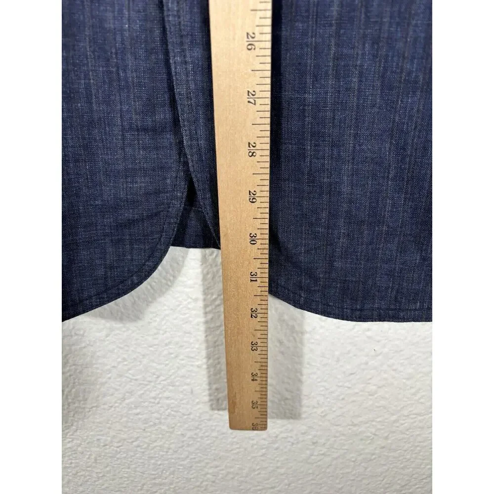 Martin Gordon Sports Coat Blazer Mens Size XL‎ Linen Blue Faint Stripes